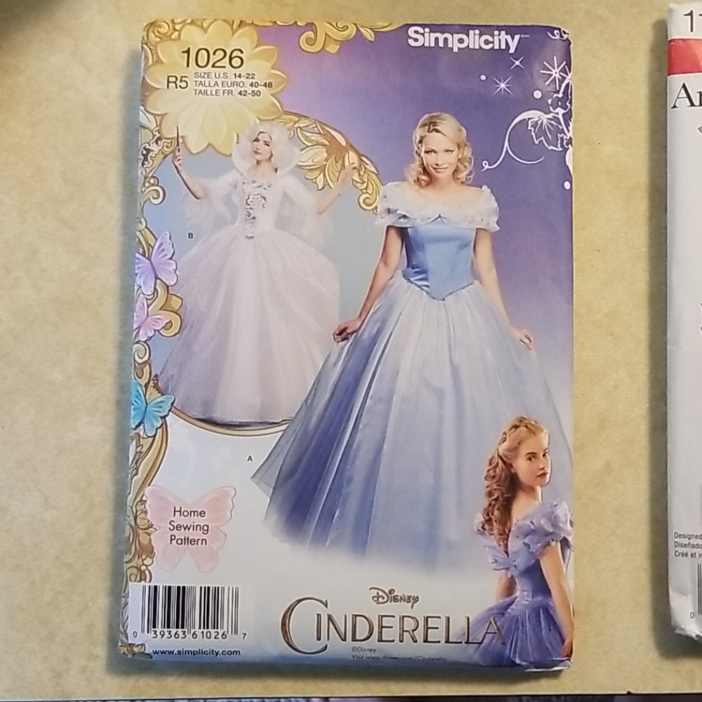Simplicity Cinderella Dress Pattern #1026 sz 14-22